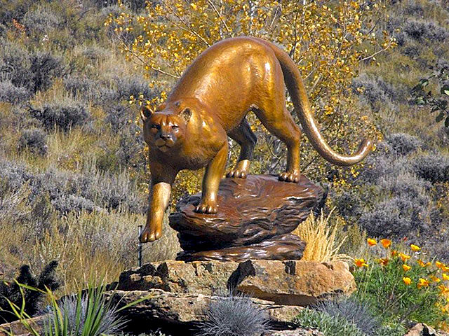 David R. Nelson - Colorado Artist and Sculptor - Bronze Cougar / Mountain Lion Sculptures
